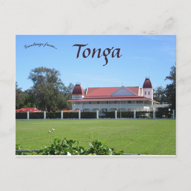 Postal Palacio Real del Reino de Tonga (Anverso)
