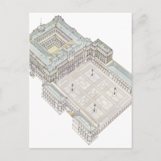 Postal Palacio Real. Madrid España (Anverso)