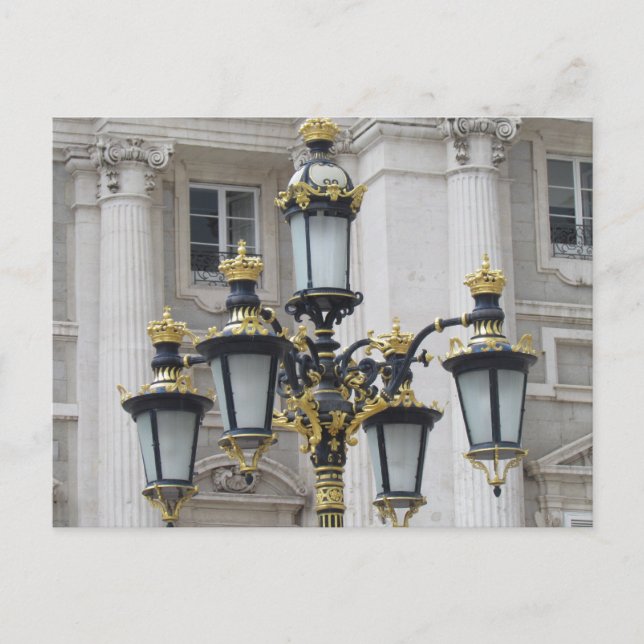Postal Palacio Real, Madrid, España (Anverso)