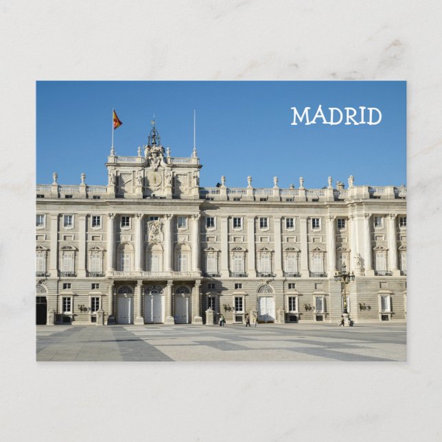 Postal Palacio Real, Madrid Postcard (Anverso)