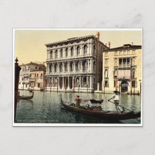 Postal Palacio Rezzonico, Venecia, Fotografía clásica ita