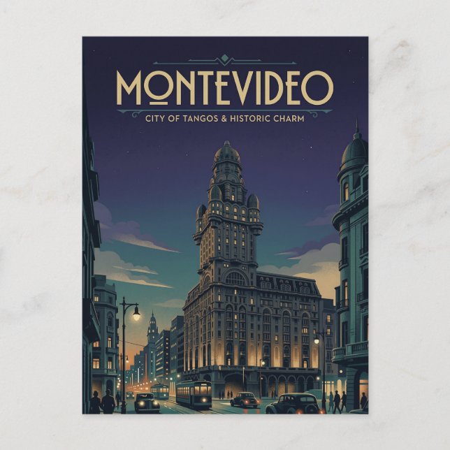 Postal Palacio Salvo (Anverso)