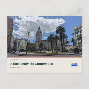 Postal Palacio Salvo en Montevideo