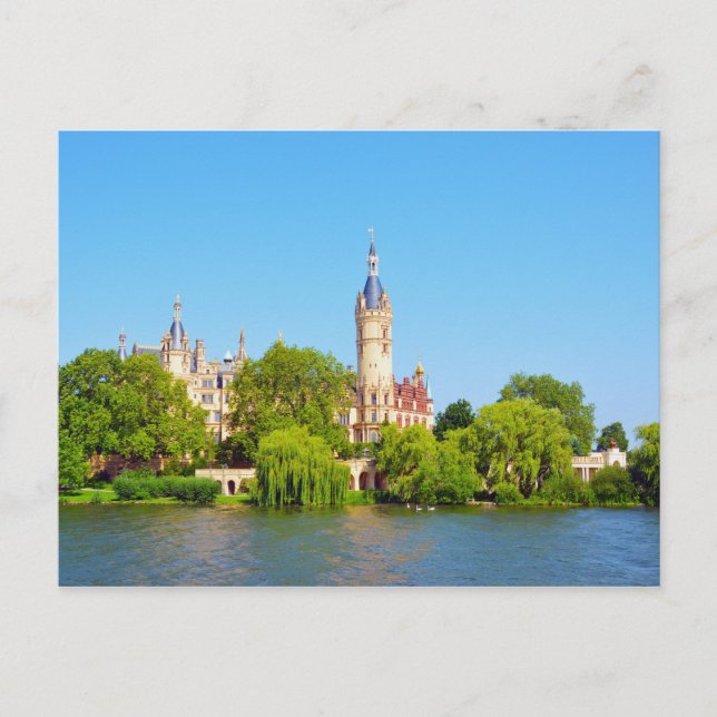 Postal Palacio Schwerin, Alemania (Anverso)