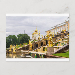 Postal Palacio y jardines St Petersburg Rusia de Peterhof