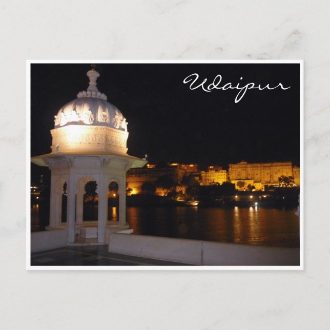 Postal palacios de udaipur (Anverso)