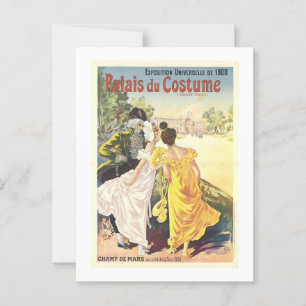 Postal Palais du Costume de la exposición de 1900