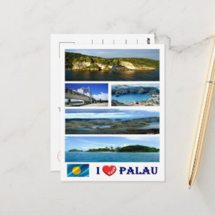 Postal Palau - I Love -