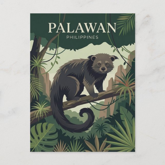 Postal Palawan Filipinas (Anverso)