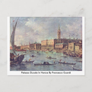Postal Palazzo Ducale En Venecia Por Francesco Guardi