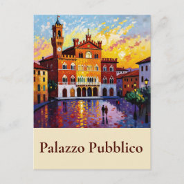 Postal Palazzo Pubblico - Siena, Tuscany, central Italy