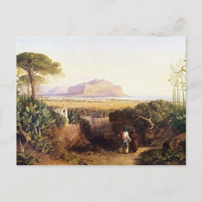 Postal Palermo, Sicilia, 1847 (aceite sobre lienzo) (Anverso)
