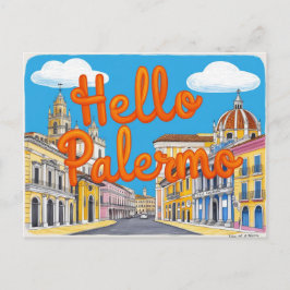 Postal Palermo, Sicilia, Italia