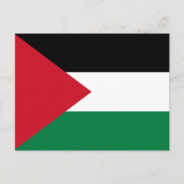 Postal Palestina - Bandera palestina (Anverso)