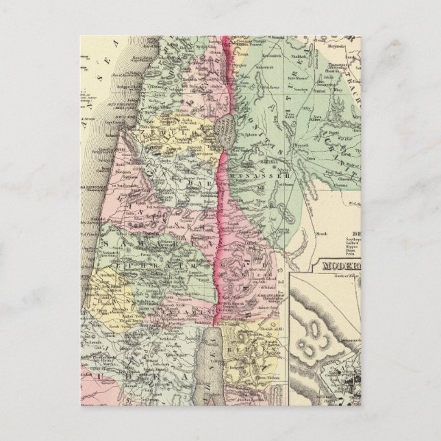 Postal Palestina histórica (Anverso)