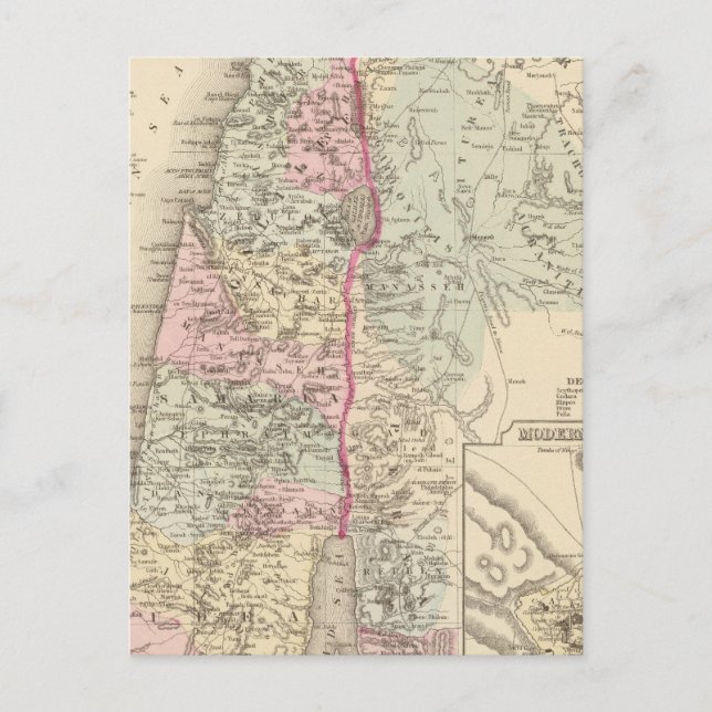 Postal Palestina, Jerusalén (Anverso)