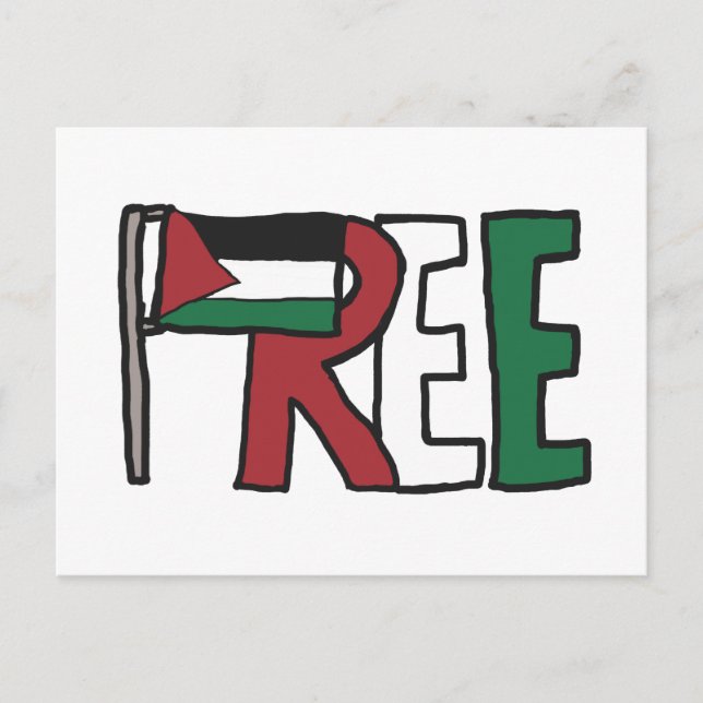 Postal Palestina Libre (Anverso)
