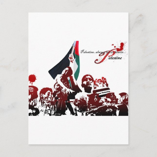POSTAL PALESTINA LIBRE (Anverso)