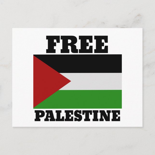 Postal Palestina libre (Anverso)
