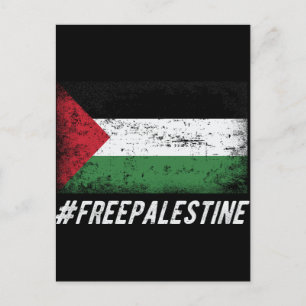 Postal Palestina Libre con Palestina