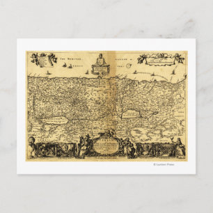 Postal Palestina: Mapa PanorámicoPalestina