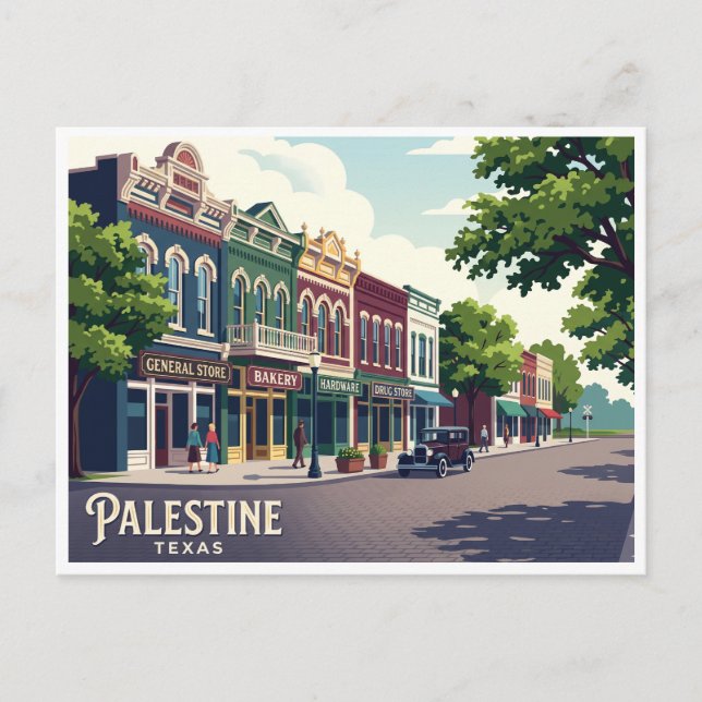 Postal Palestine Texas (Anverso)
