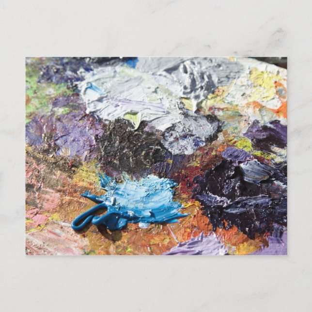 Postal Paleta de colores (Anverso)