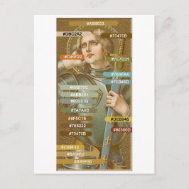 Postal Paleta de colores de St. Joan of Arc (JM 28)