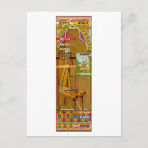 Postal Paleta de colores para el taller de San José (BL 0