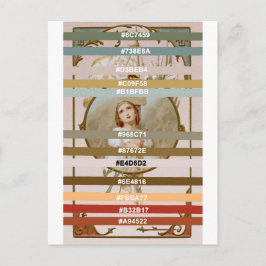 Postal Paleta de colores para San Juana de Arco (BF 01)