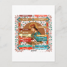 Postal Paleta de colores para St. Louis IX the King (BK 0