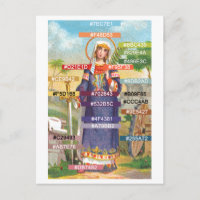 Paleta de colores para Sta. Catalina con vestido e