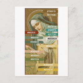Postal Paleta de colores St. Mary Magdalene de Pazzi (JM
