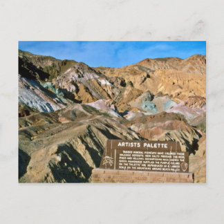 Postal Paleta del artista