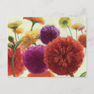 Postal Paleta pura Zinnias
