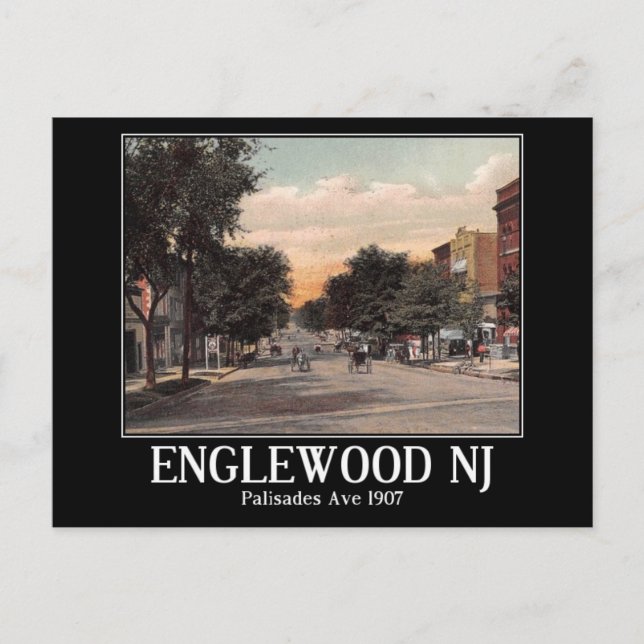 Postal Palisades Ave., Englewood, NJ VIntage (Anverso)