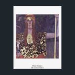 Postal Pallas Athena Por Gustav Klimt<br><div class="desc">Pallas Athena Por Gustav Klimt.

Obra Maestra De Pallas Athena Por Gustav Klimt.

 Gustav Klimt: Pintor Simbolista Austriaco Y Uno De Los Miembros Más Destacados Del Movimiento De Secesión De Viena. Sus Principales Trabajos Incluyen Pinturas,  Murales,  Esbozos Y Otros Objetos De Arte.</div>
