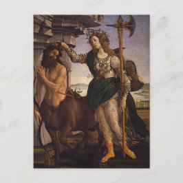 Postal Pallas y el Centaur de Botticelli