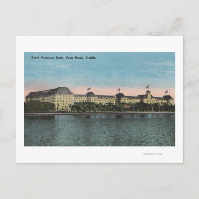 Postal Palm Beach, FL - Vista Ext.View de la Poinciana Re (Anverso)