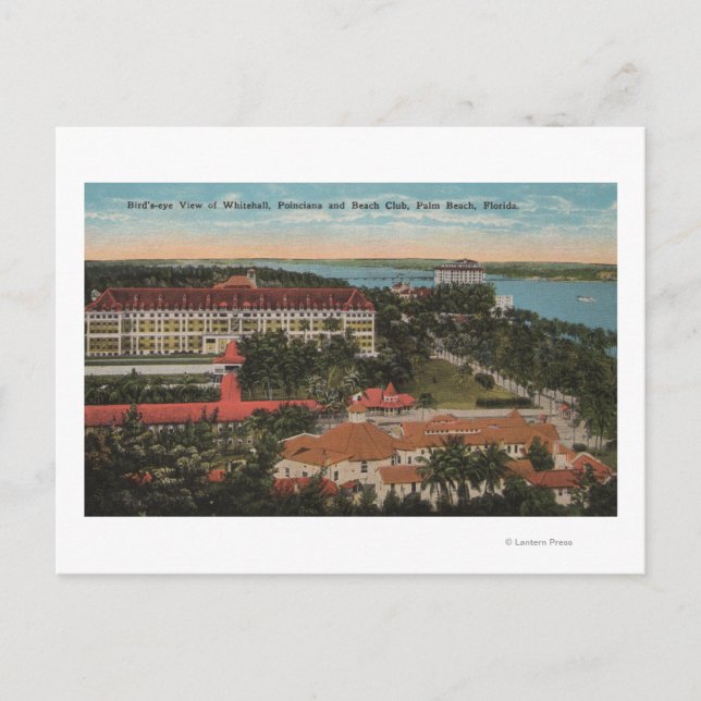 Postal Palm Beach, FL - Whitehall, Poinciana, Playa (Anverso)