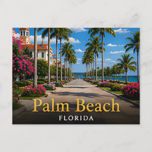Postal Palm Beach Florida Costa Atlántica y Paisaje Isleñ