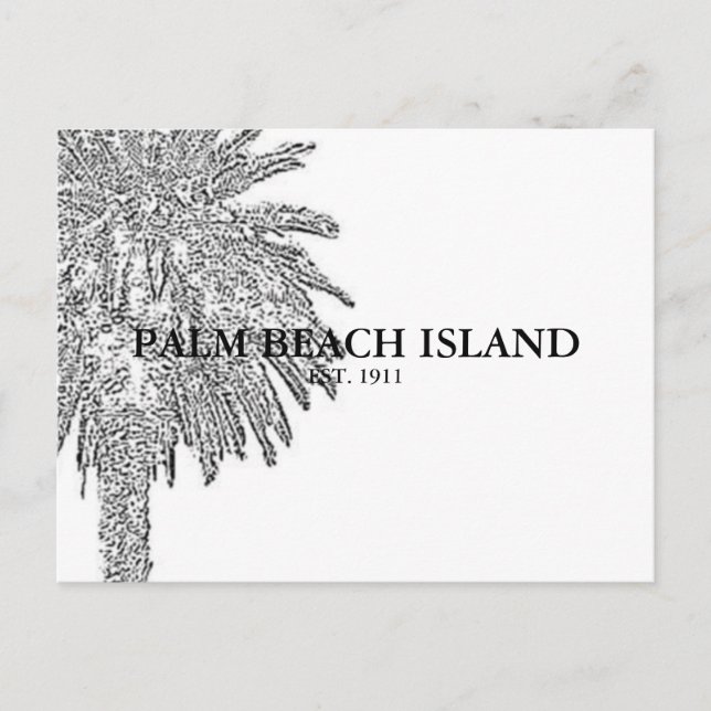 POSTAL PALM BEACH ISLAND (Anverso)