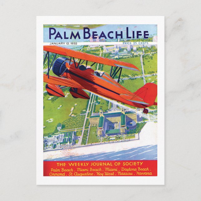 Postal Palm Beach Life #1 postcard (Anverso)