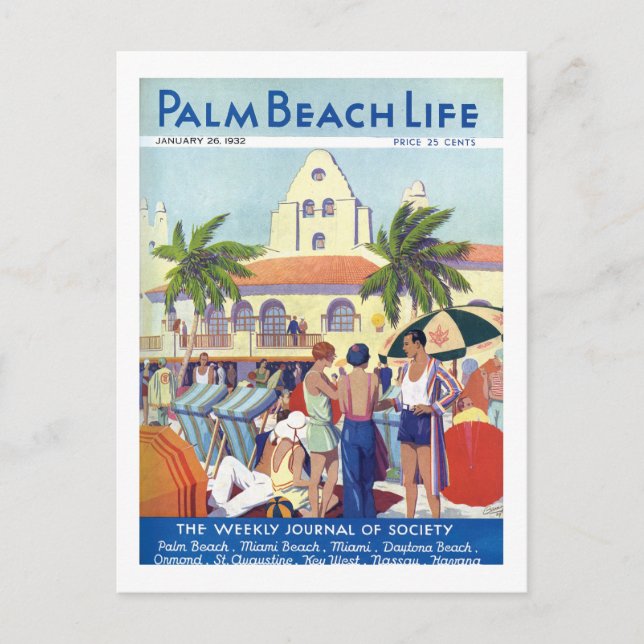 postal Palm Beach Life #8 (Anverso)