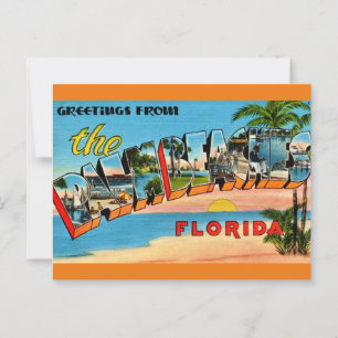 Postal Palm Beaches Florida Antiguo