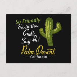 Postal Palm Desert Cactus Funny Retro