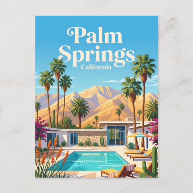 Postal Palm Springs California (Anverso)
