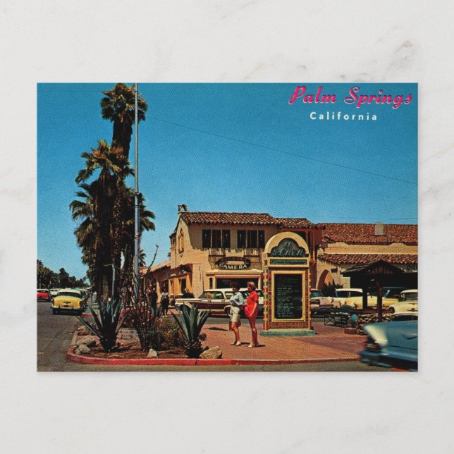 Postal Palm Springs, California Vintage (Anverso)