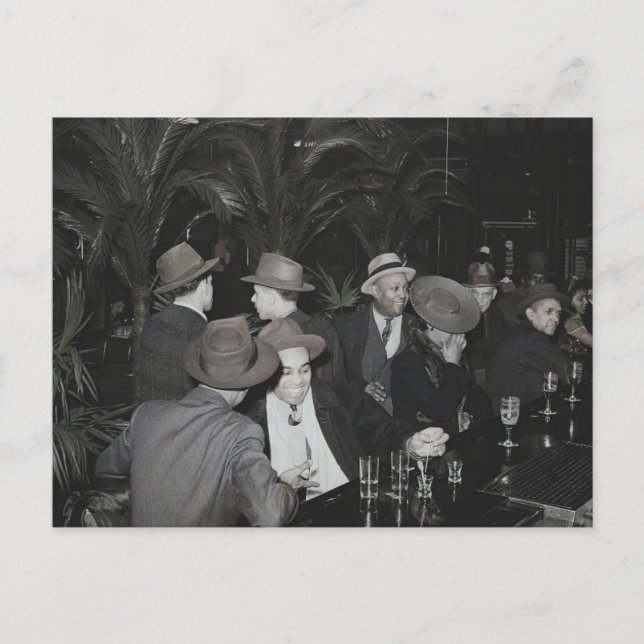 Postal Palm Tavern 47th Street coloreada (Anverso)