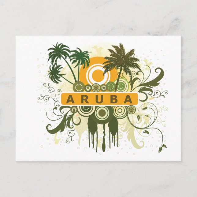 Postal Palm Tree Aruba (Anverso)